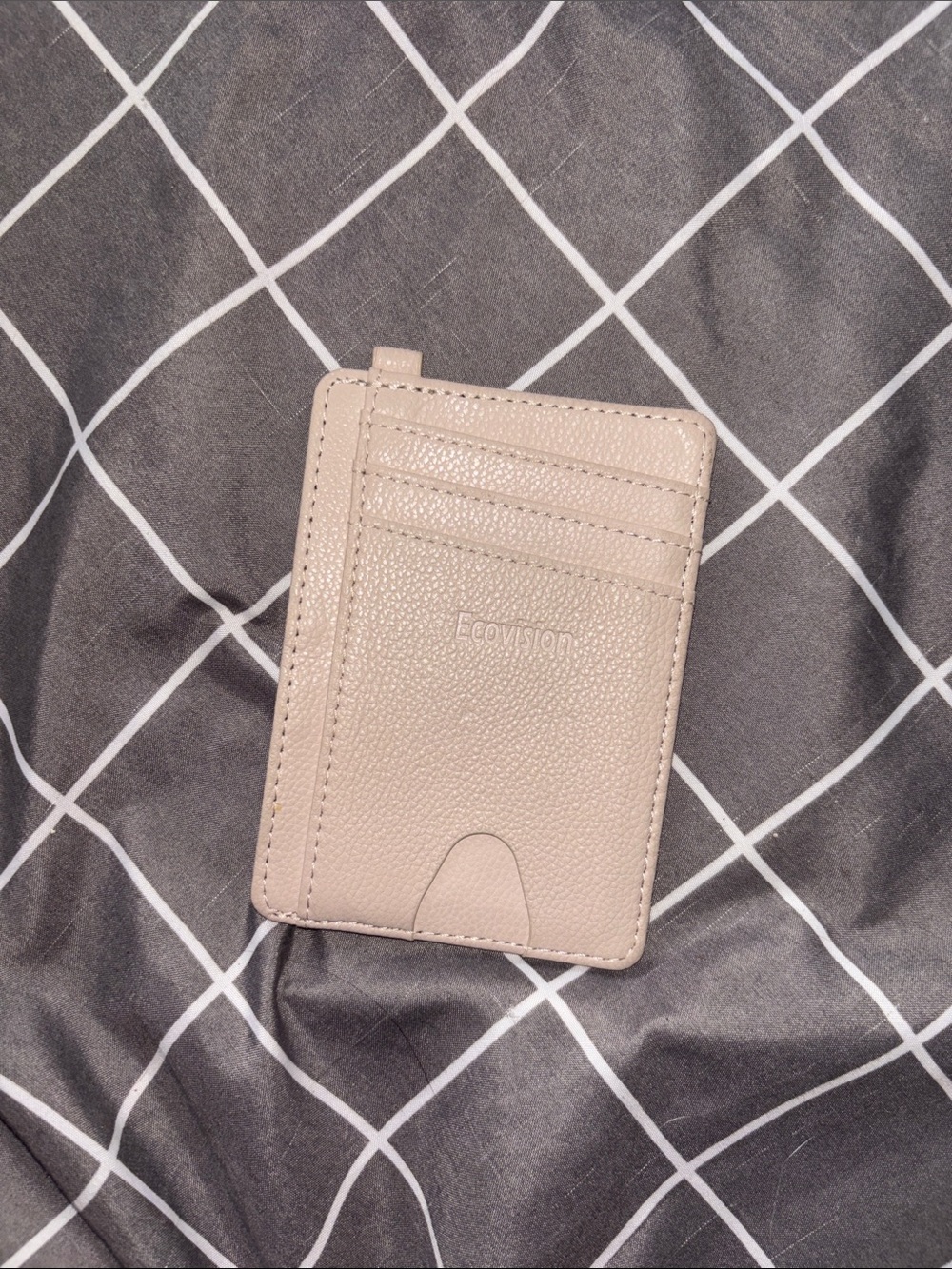 Ecovision Slim Card Wallet in Pale Pink Beige